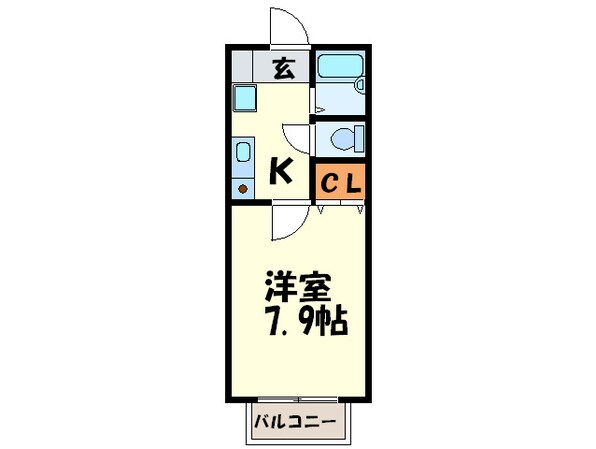 ｳｨｽﾞ野間の物件間取画像